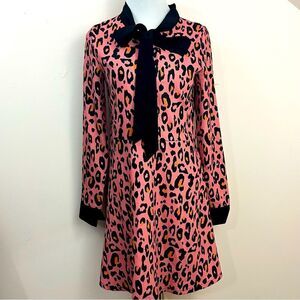 Laroque Mod Style Cheetah Print Shift Dress S
